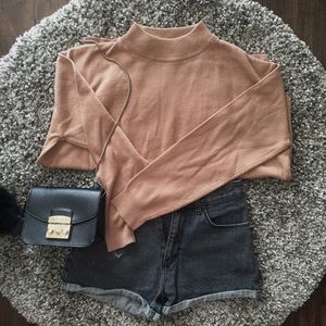 StyleNanda Turtle Neck Caramel Sweater